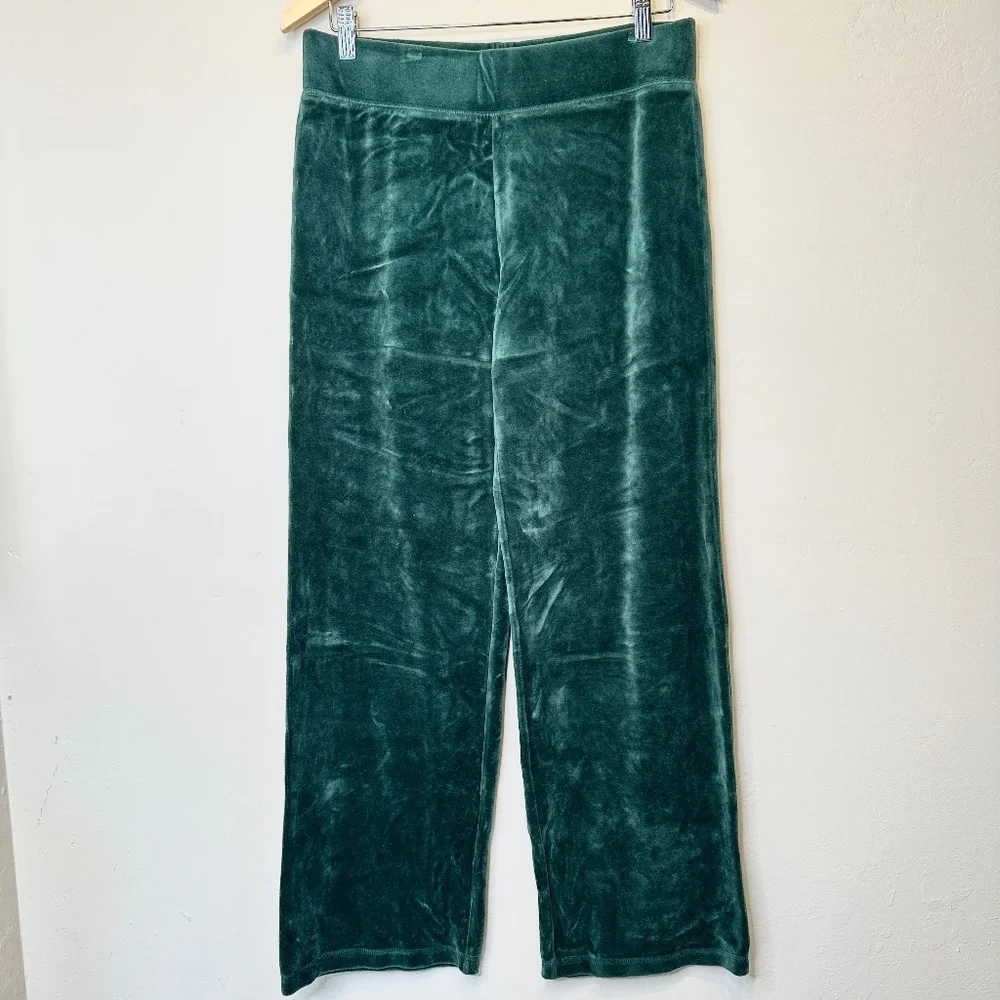 Talbots | Cozy Velvet Velour Elastic Waist Pull On Wide Legged Luxe Pants